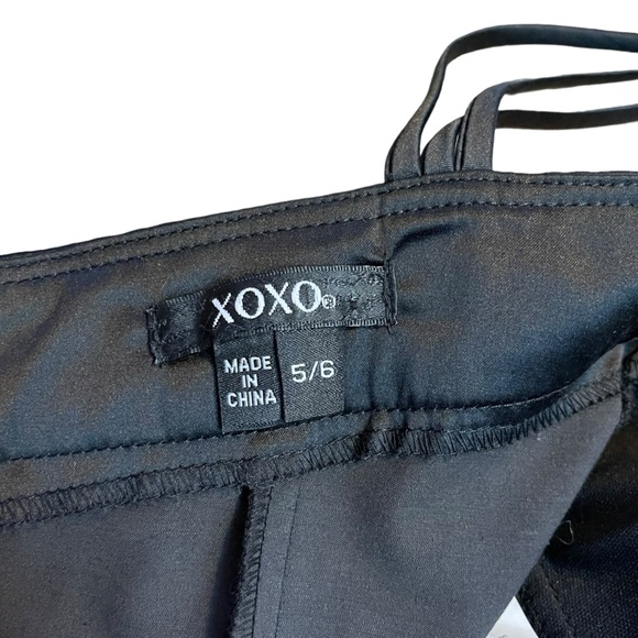 XOXO Mini Dress Womens 4 Jr 5-6 Black Studded 90s Y2K Party Whimsygoth Edgy NWT - Picture 9 of 16